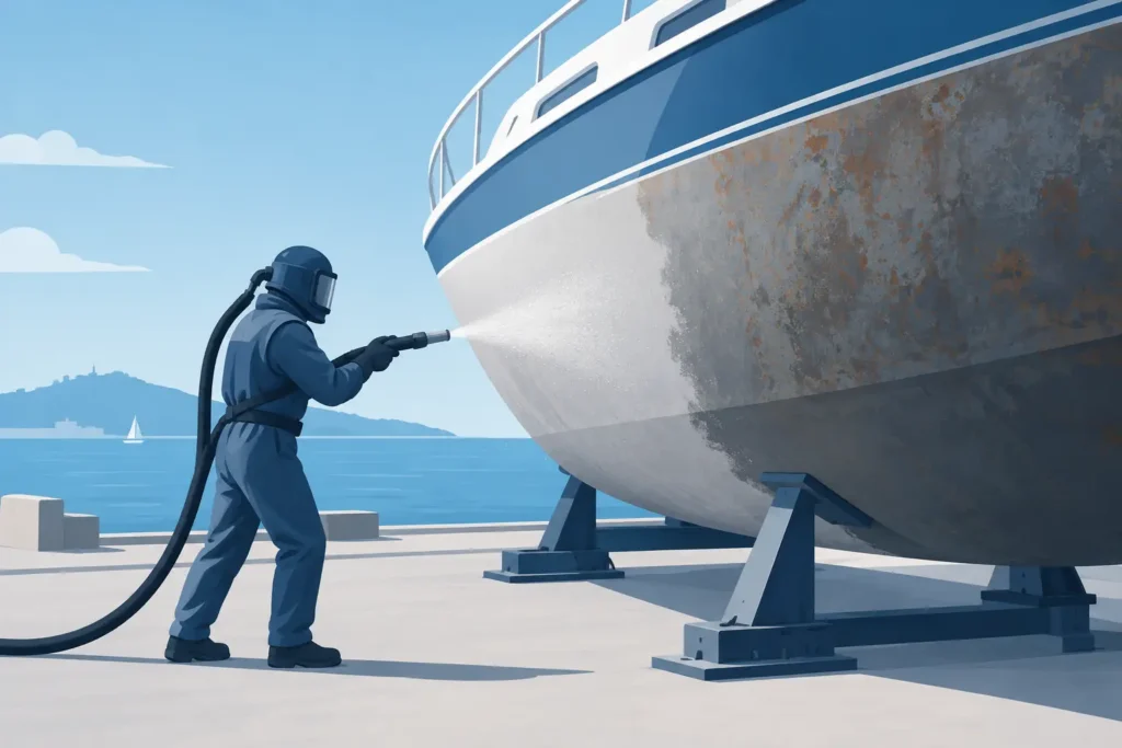 Marine Restoration Blasting That Prepares to Last