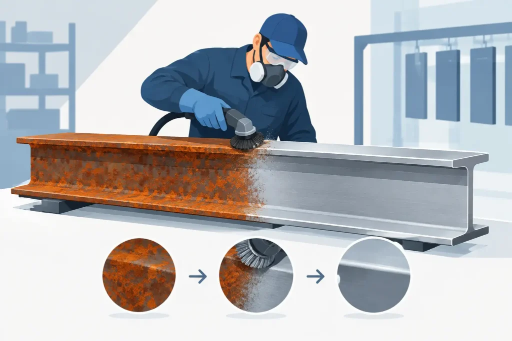 Rust Removal Service for Coating-Ready Metal