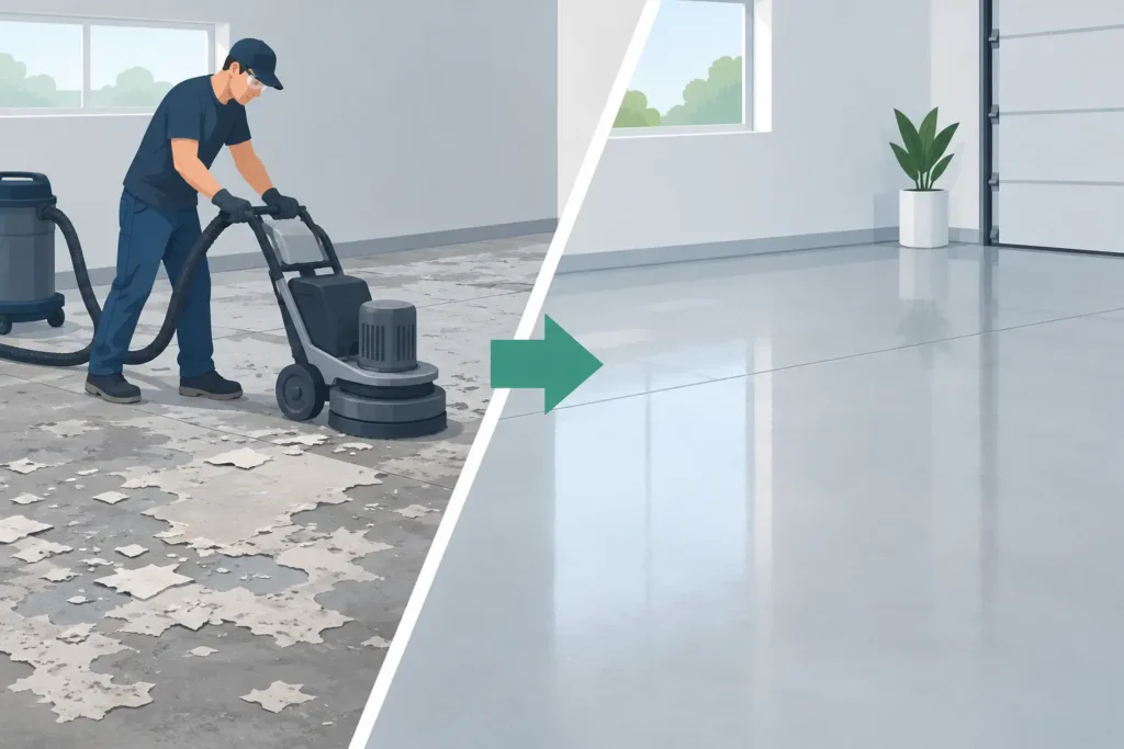 When a Concrete Coating Removal Service Pays Off